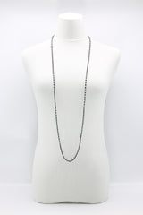 Mini Crystals on Hand-crocheted Cord Necklaces - Single strand - Jianhui London