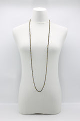 Mini Crystals on Hand-crocheted Cord Necklaces - Single strand - Jianhui London