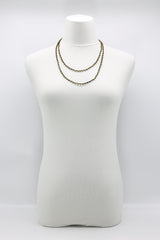 Mini Crystals on Hand-crocheted Cord Necklaces - Single strand - Jianhui London