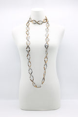 Crystal Tube Triangular Lariat Necklaces - Jianhui London
