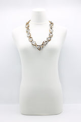 Crystal Tube Triangular Lariat Necklaces - Jianhui London