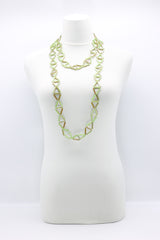 Crystal Tube Triangular Lariat Necklaces - Jianhui London