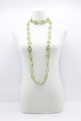 Crystal Tube Triangular Lariat Necklaces - Jianhui London