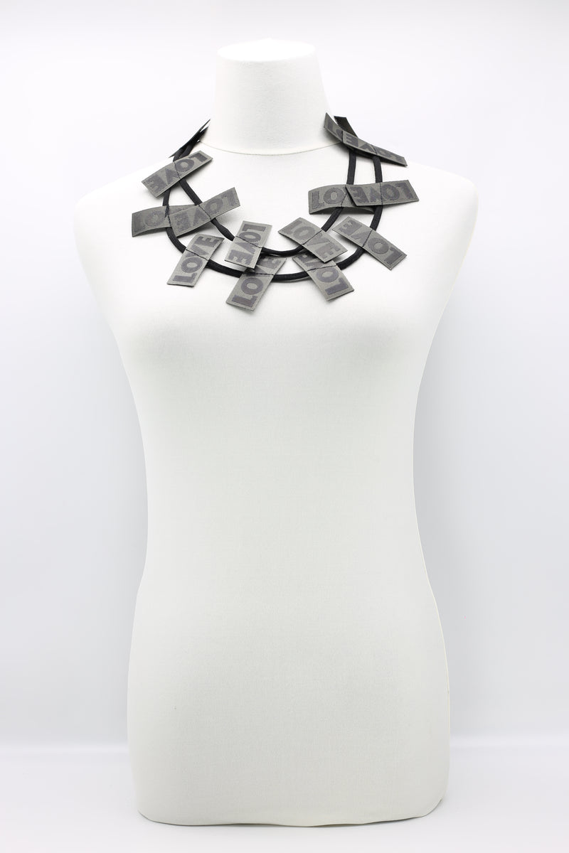 LOVE Ribbon Necklaces - Jianhui London