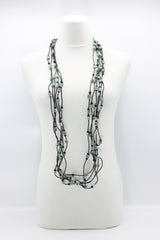 10-Strand Polymer Cubic Squares Necklace - Jianhui London