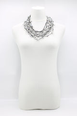 Crystal Faceted Beads on Fishing Wire Necklaces - Jianhui London