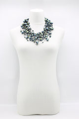 Crystal Faceted Beads on Fishing Wire Necklaces - Jianhui London