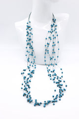 10-Strand Wooden Beads with Crimps Necklaces - Jianhui London