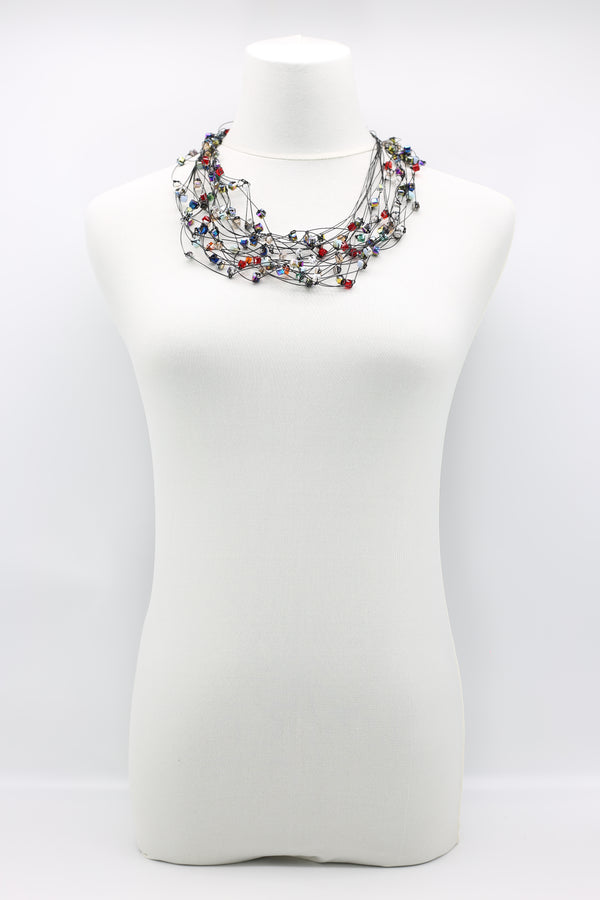 10-stand Crystal Knotted Necklaces - Jianhui London