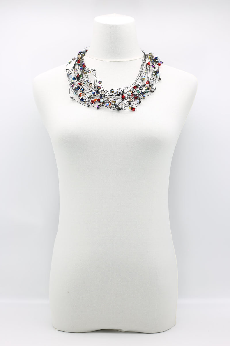 10-stand Crystal Knotted Necklaces - Jianhui London