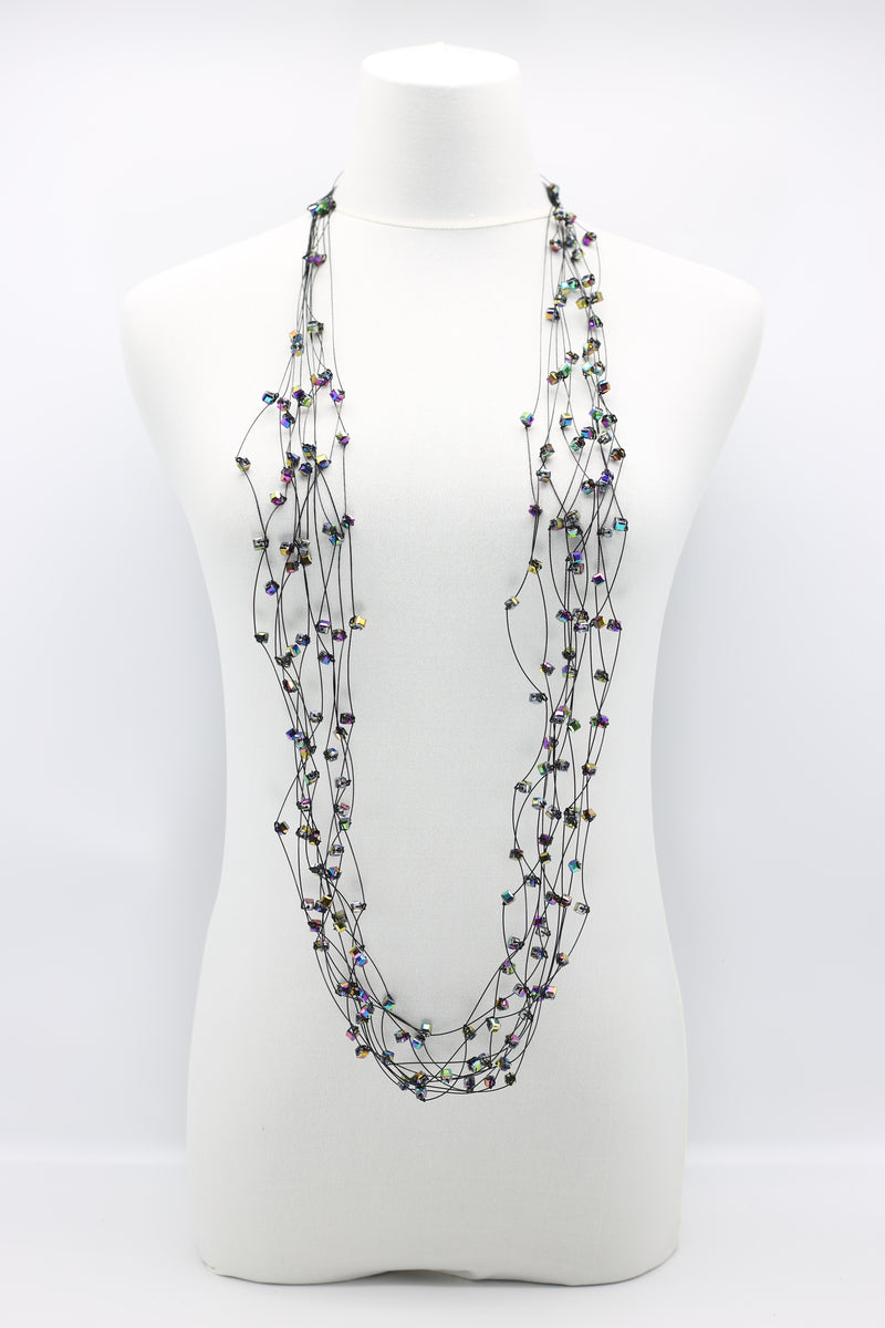 10-stand Crystal Knotted Necklaces - Jianhui London