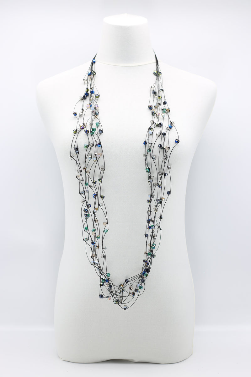 10-stand Crystal Knotted Necklaces - Jianhui London