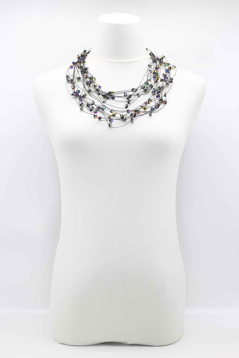 10-stand Crystal Knotted Necklaces - Jianhui London