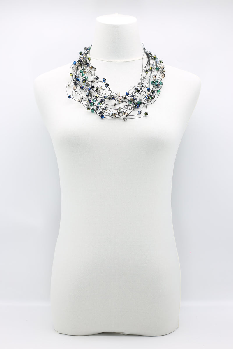 10-stand Crystal Knotted Necklaces - Jianhui London