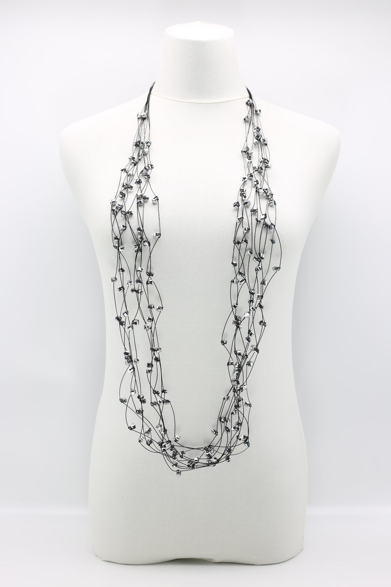 10-stand Crystal Knotted Necklaces - Jianhui London