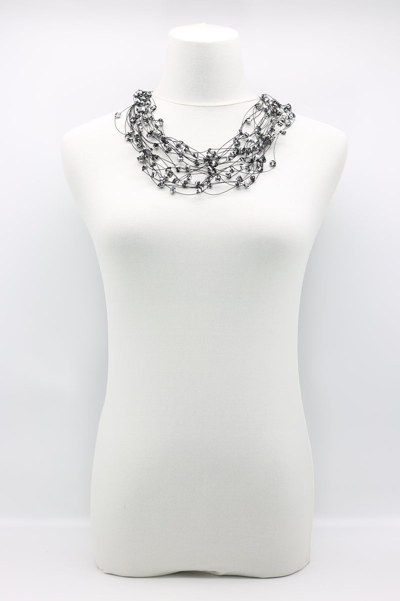 10-stand Crystal Knotted Necklaces - Jianhui London