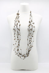 10-stand Crystal Knotted Necklaces - Jianhui London