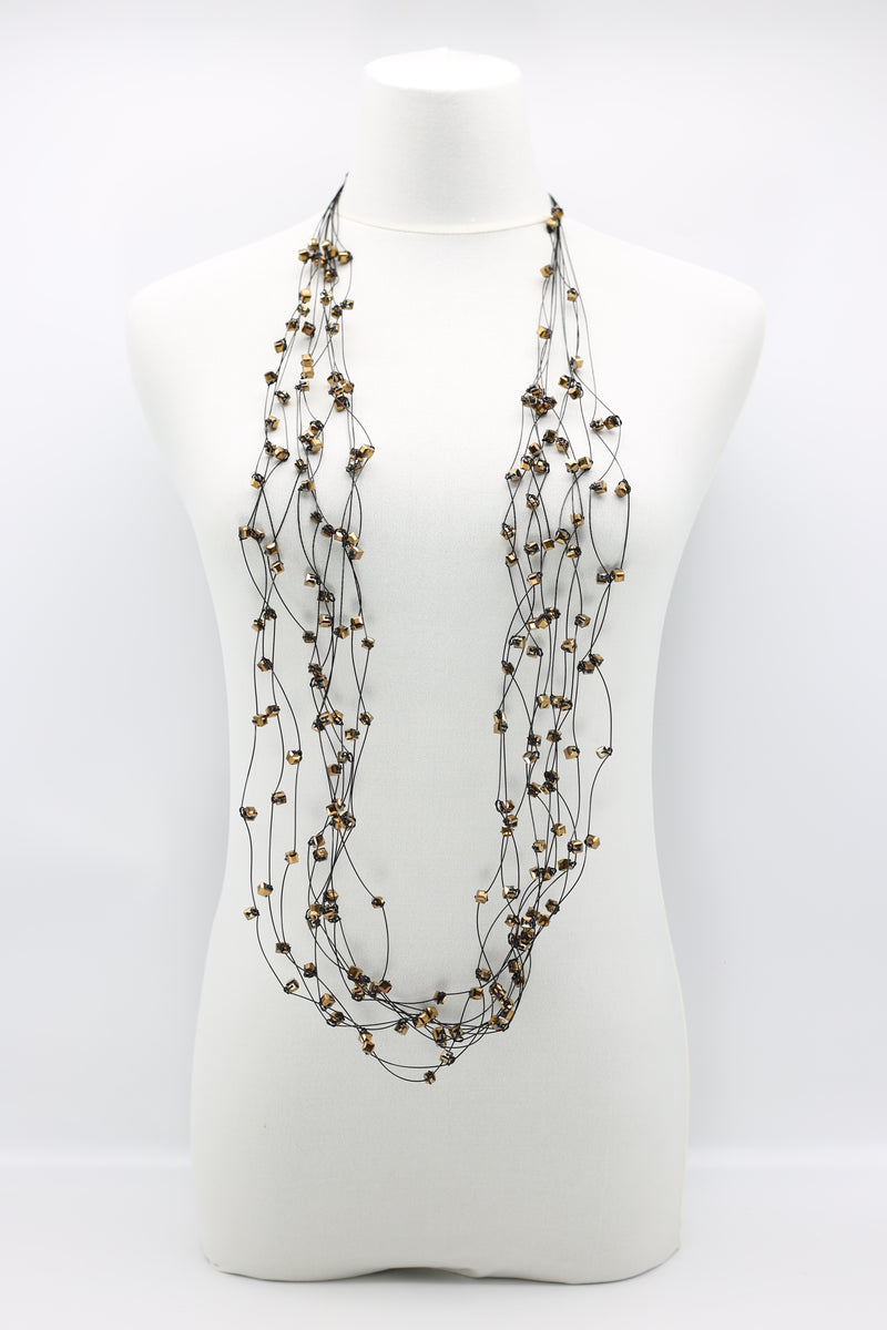 10-stand Crystal Knotted Necklaces - Jianhui London