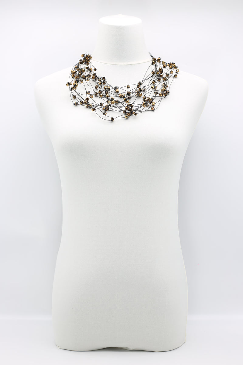 10-stand Crystal Knotted Necklaces - Jianhui London