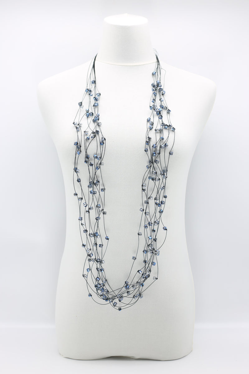 10-stand Crystal Knotted Necklaces - Jianhui London