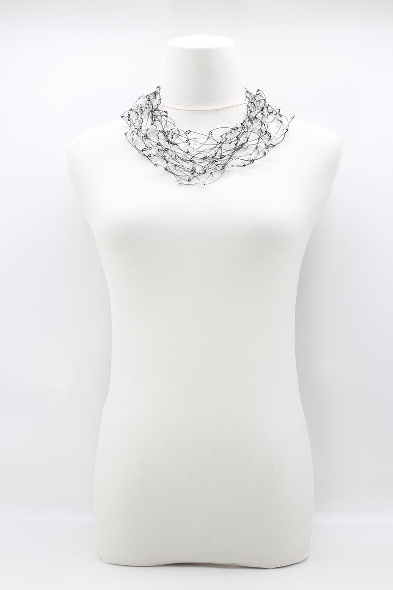 10-stand Crystal Knotted Necklaces - Jianhui London