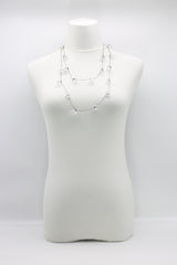Single strand Black fishing wire Crystal Necklaces - Jianhui London