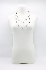 Single strand Black fishing wire Crystal Necklaces - Jianhui London