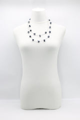 Single strand Black fishing wire Crystal Necklaces - Jianhui London