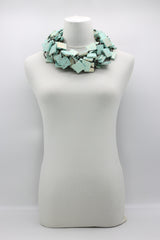 5 Strand 3x3 Squares Necklace - Hand painted - Jianhui London