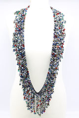 6 x 6 Crystal Fringe Necklace - Jianhui London