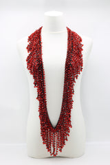 6 x 6 Crystal Fringe Necklace - Jianhui London