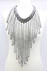 6 x 6 Crystal Fringe Necklaces - Long Tassle - Jianhui London