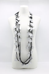 Wooden Squares on Cord Necklaces - Large - Jianhui London