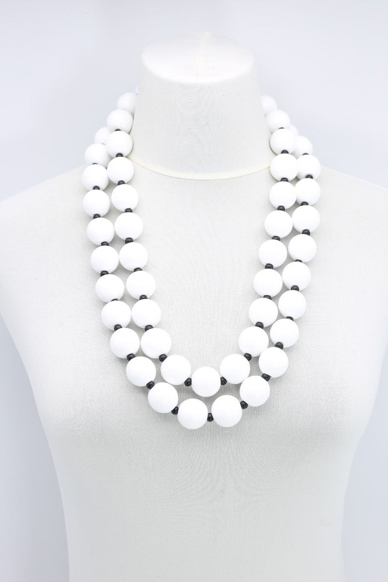 Next Pashmina & Round Beads Necklaces Set - Jianhui London