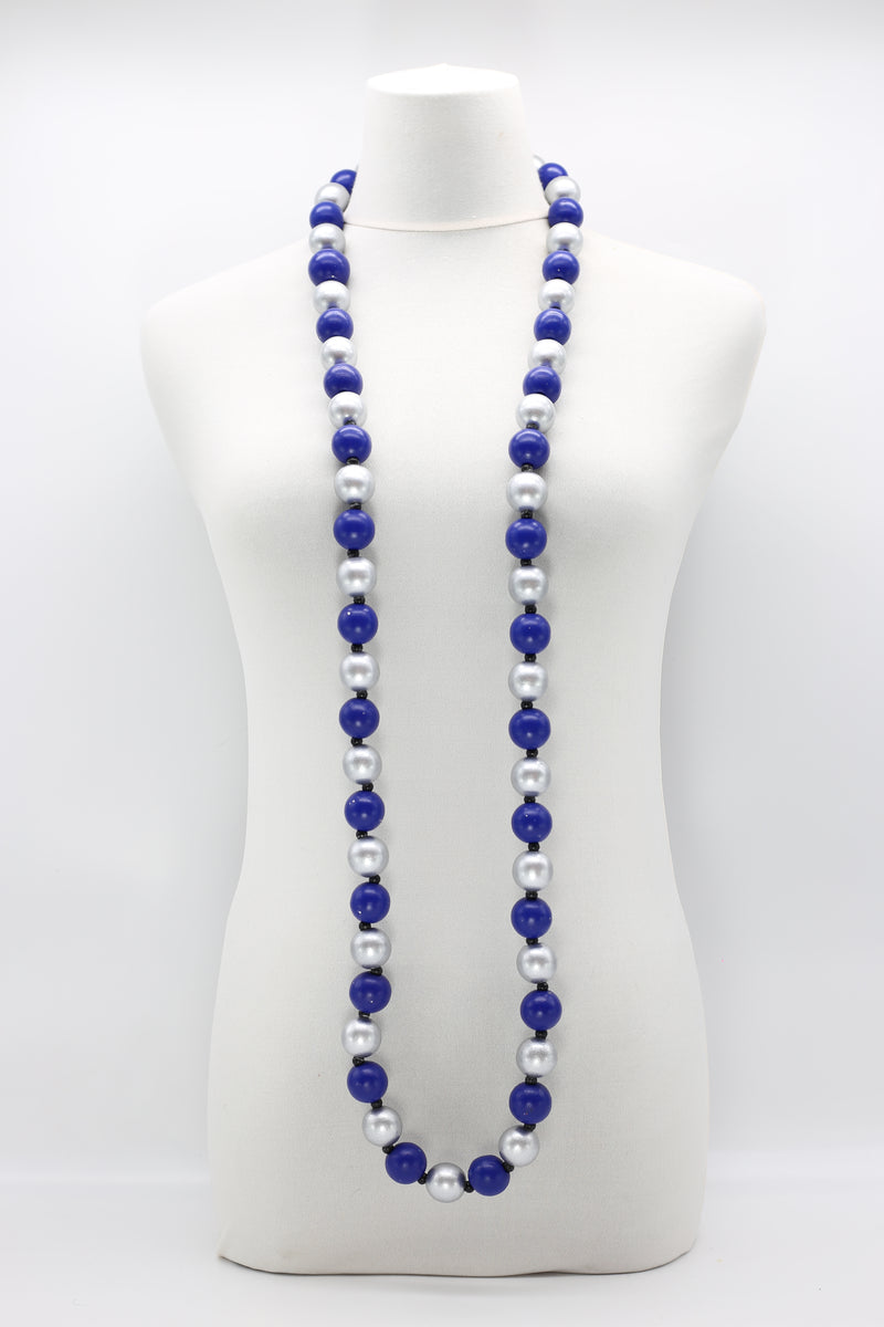 Round Beads Necklace - Silver/Gold - Jianhui London