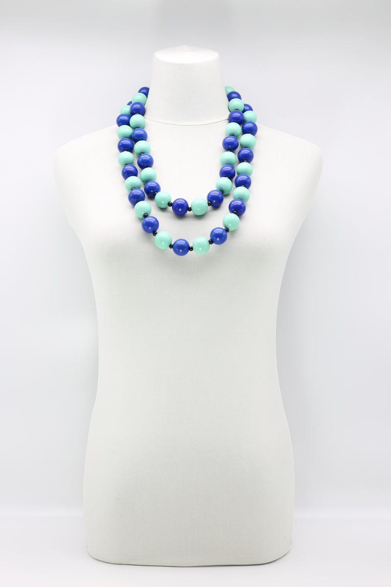 Round Beads Necklace - Silver/Gold - Jianhui London
