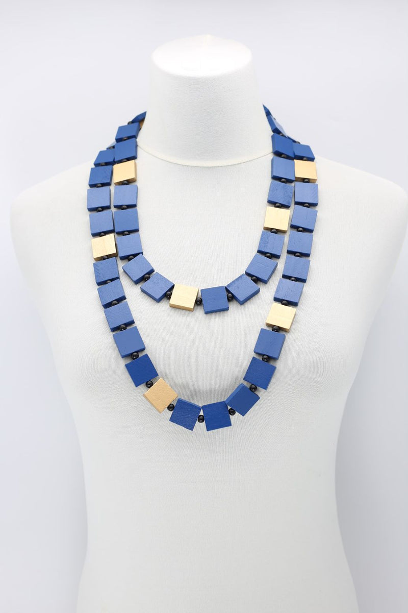 Klimt Collection 2x2 Squares Necklace - Jianhui London
