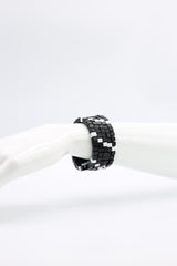 Pashmina Wooden Beads Snake Bracelet - Mosaic - Jianhui London