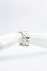 Pashmina Wooden Beads Snake Bracelet - Mosaic - Jianhui London