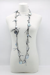 Coins on Leatherette Chain Necklaces - Hand gilded - Jianhui London