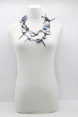 Coins on Leatherette Chain Necklace - Hand gilded - Jianhui London