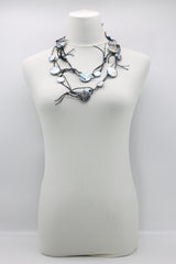 Coins on Leatherette Chain Necklaces - Hand gilded - Jianhui London