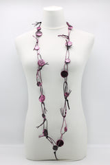 Coins on Leatherette Chain Necklaces - Hand gilded - Jianhui London