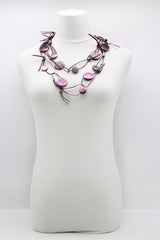 Coins on Leatherette Chain Necklaces - Hand gilded - Jianhui London