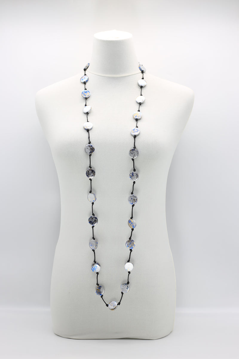 Coin Necklace - Hand gilded - Small - Single Strand - Jianhui London