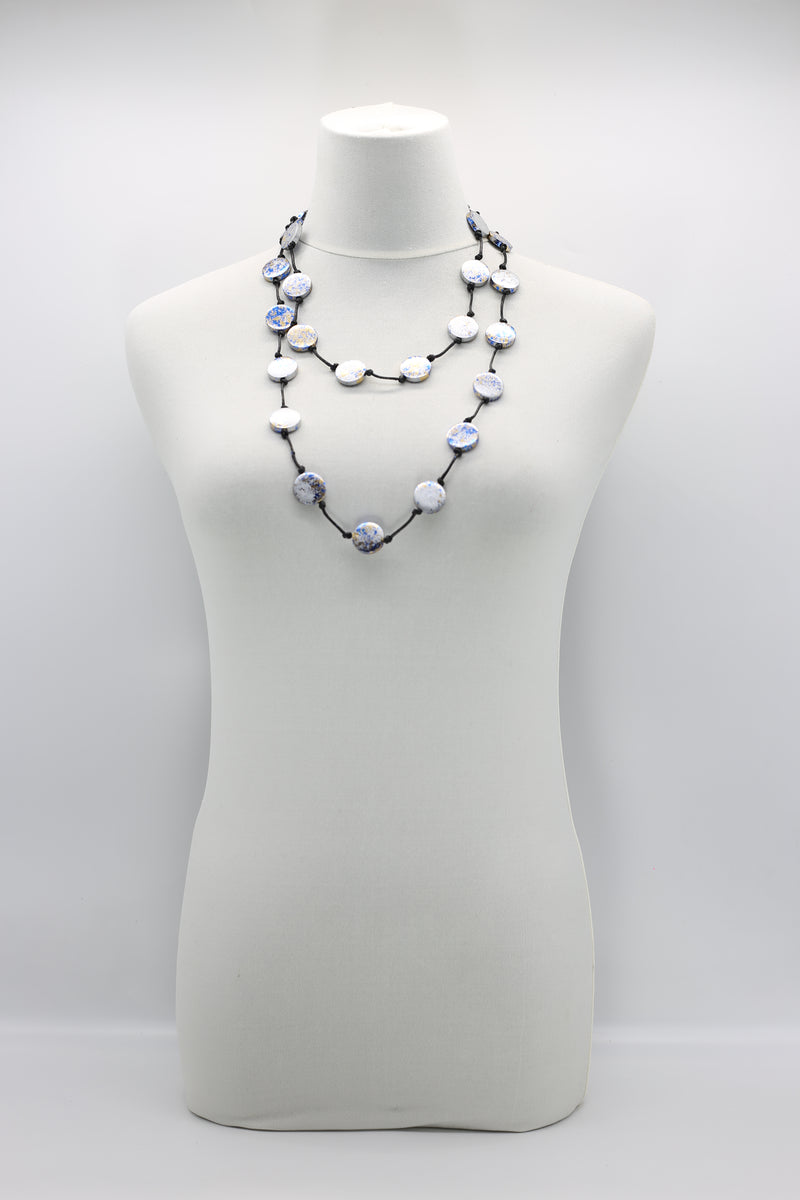 Coin Necklace - Hand gilded - Small - Single Strand - Jianhui London