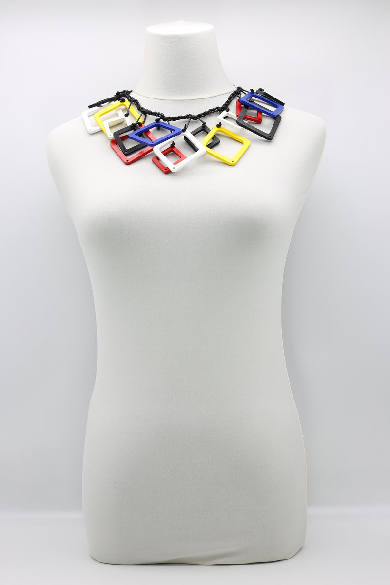 Mondrian Collection - Geometric Necklace - Short - Jianhui London