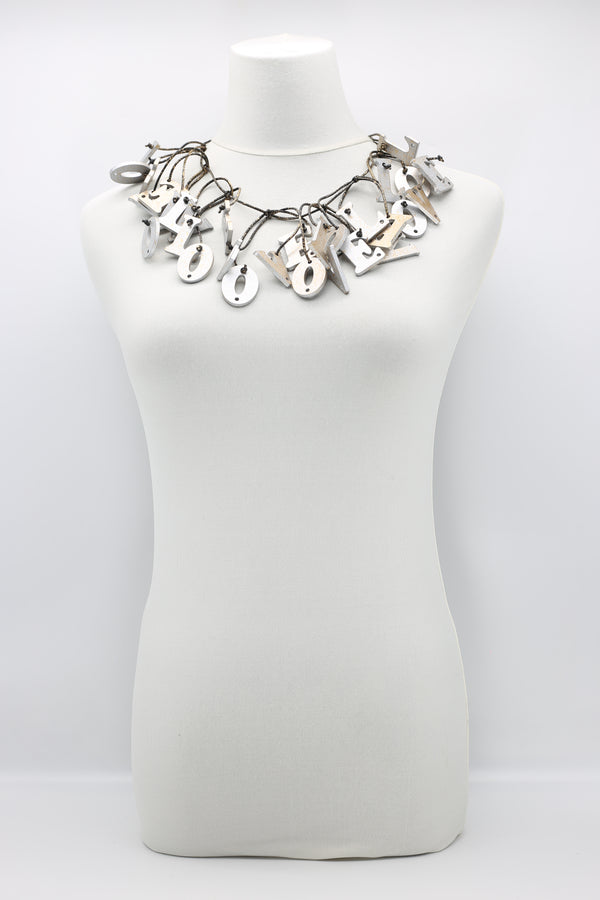 Big LOVE Necklace - Hand-painted - Short - Jianhui London