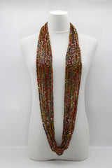 Next Pashmina Necklace Wooden Beads - Hand-painted - Gaudi - Jianhui London