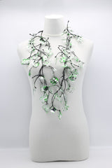 Upcycled Plastic Bottles Squares Necklaces - Hand gilded - Jianhui London